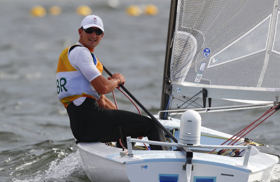  Giles Scott also delivered gold in the men's Finn class