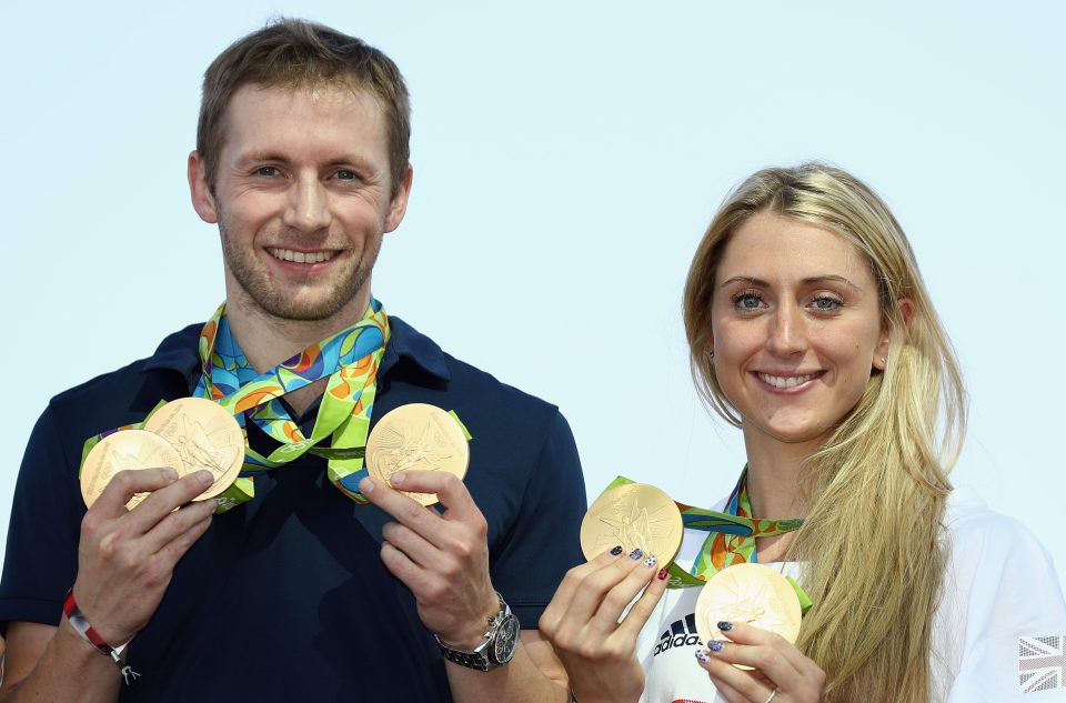  Golden couple . . . Jason Kenny and Laura Trott