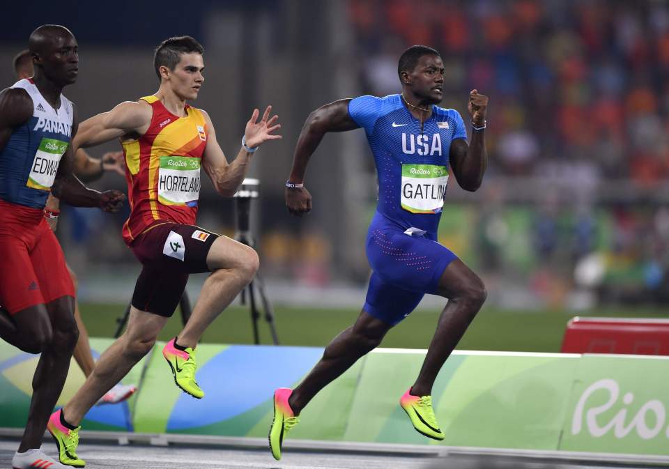  American Justin Gatlin failed to make it into the final in a major shock