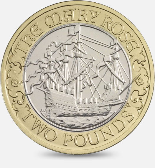  The Mary Rose £2 coin which celebrates the 500th anniversary can make up to three times its face value