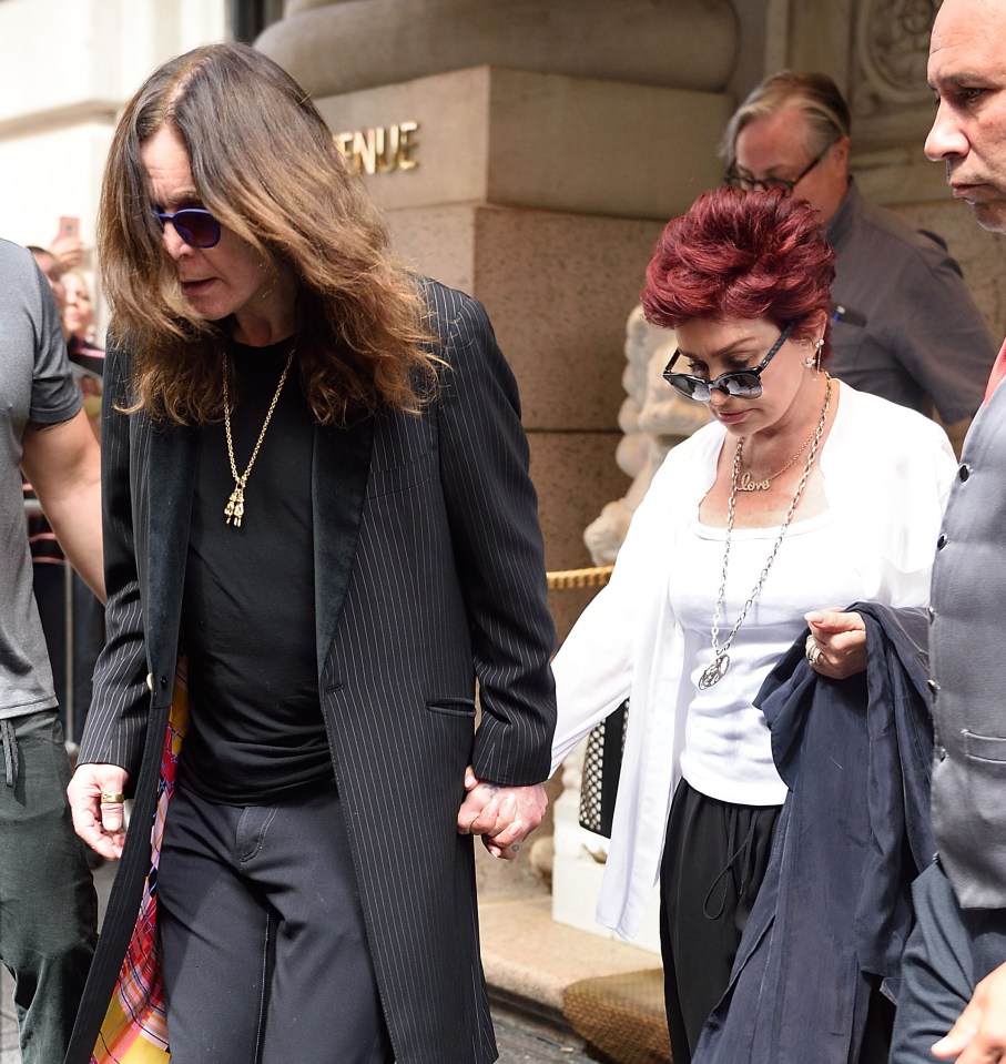  Ozzy and Sharon Osbourne were snapped hand-in-hand for the first time since details of his infidelity came to light