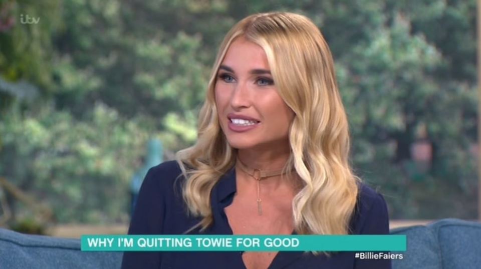 Billie is keen to focus on her family after leaving the ITVBe show