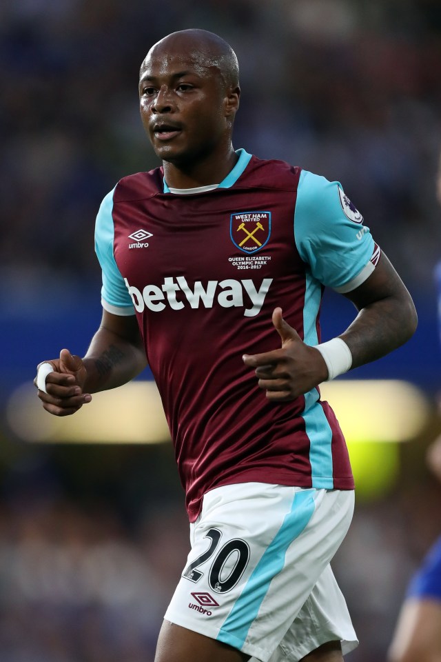  Andre Ayew is out injured until December after straining his thigh muscle