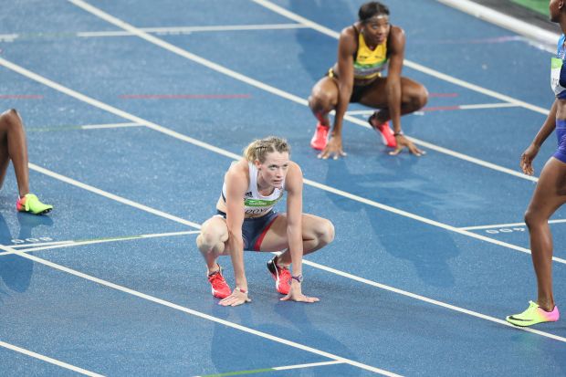 Eilidh Doyle couldn't keep up after tricky lane draw