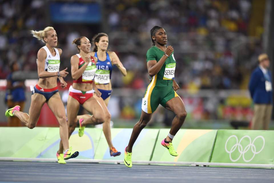  Caster Semenya eased her way into the final chasing a first Olympic gold