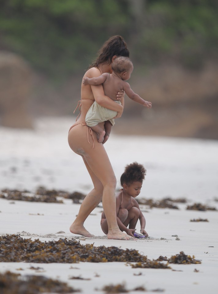 The family had a lovely day out at the beach