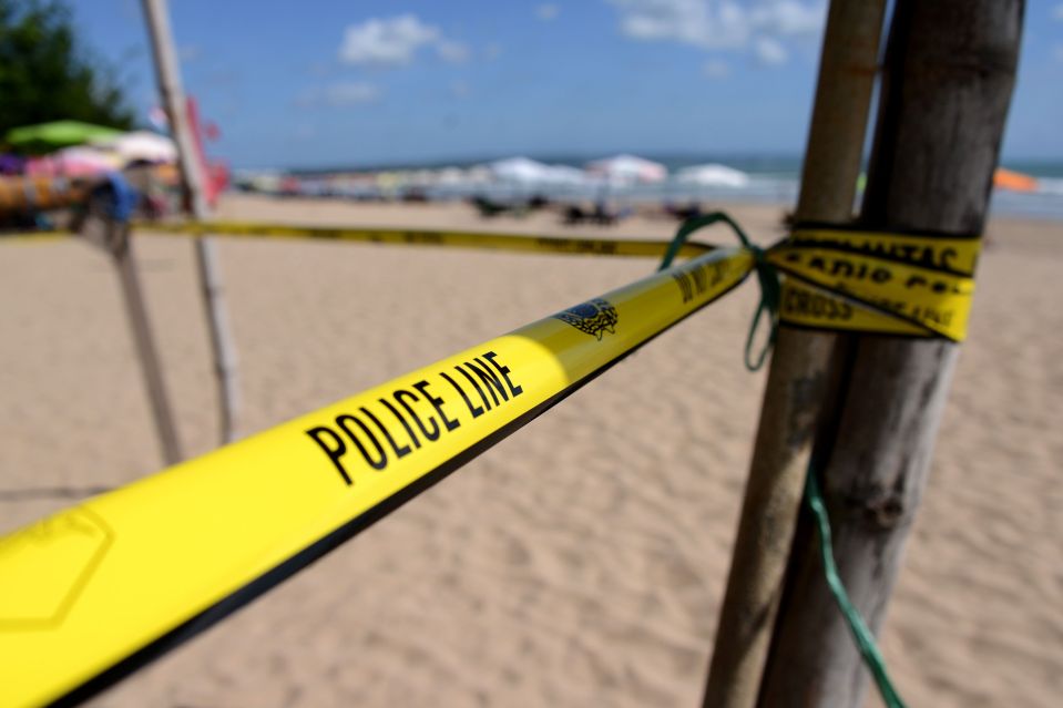  Police have cordoned off the area where the police officer's body was found