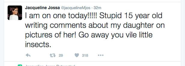  She took her rage to Twitter - but later deleted this tweet