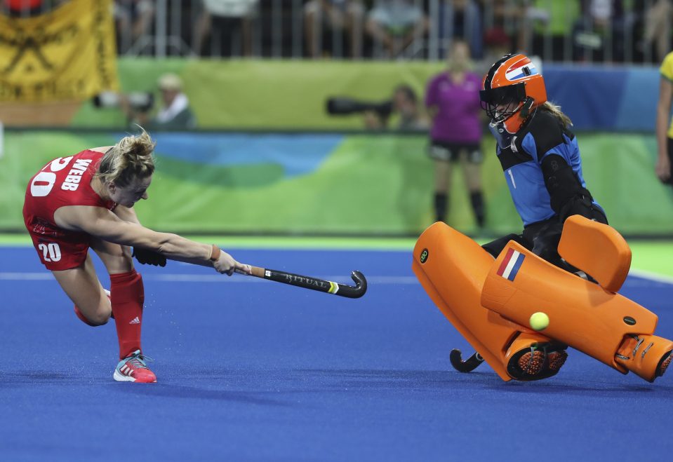  Webb slips home the decisive shot of a pulsating final as Britain snatch victory