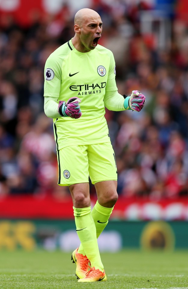  Willy Cabellero was again preferred to Joe Hart in goal