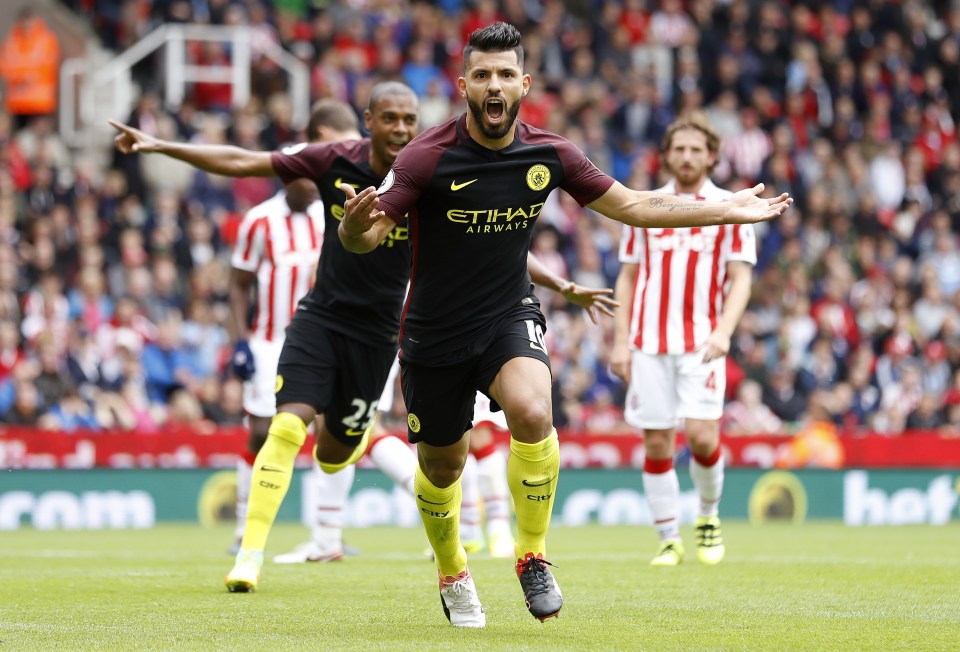  Aguero's goals just keep on coming as he made up for midweek penalty blues