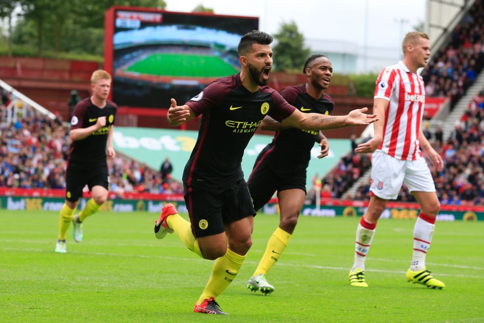  Aguero carried on from where he left off in midweek