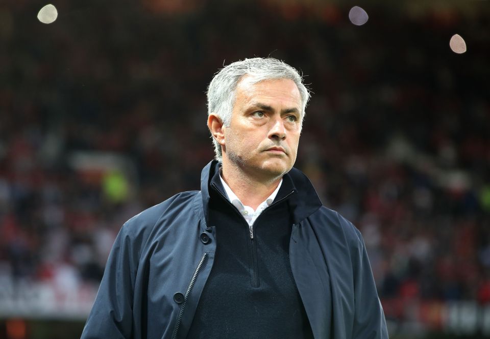  Ace of spades . . . Manchester United manager Jose Mourinho pinched a workman’s shovel after a bust-up