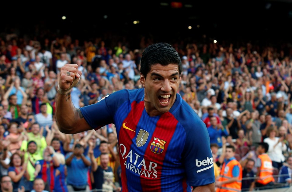  Luis Suarez scored a sublime hat-trick to underline Ballon dOr intentions