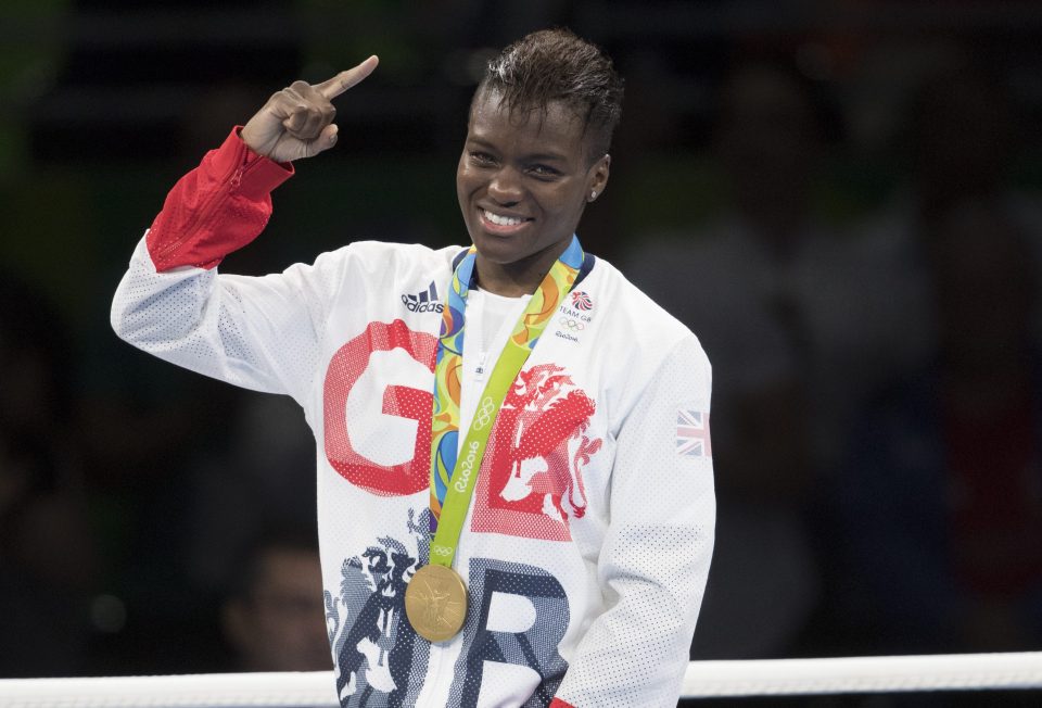  Nicola Adams celebrated her second Olympic boxing gold medal