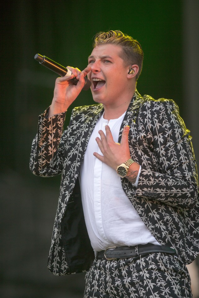  John Newman took to the stage at the V Festival today