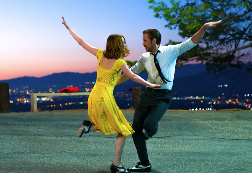  All singing and dancing Ryan Gosling and Emma Stone