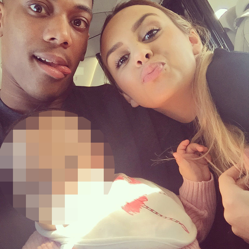  As it was... Samantha Jacquelinet with Anthony Martial and their newborn child