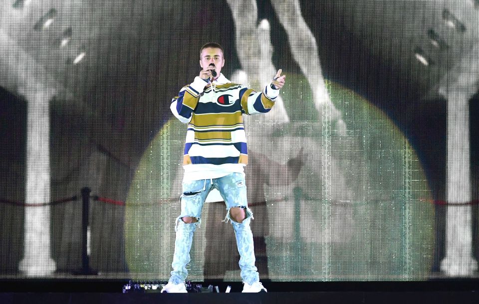  Justin Bieber was accused of miming during his set in Chelmsford