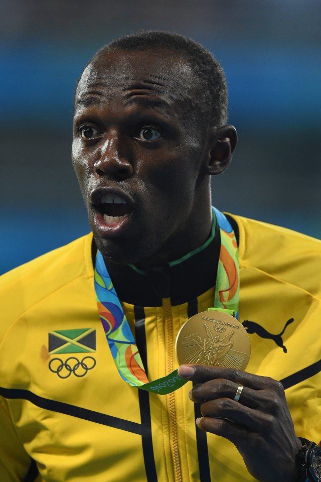  Golden boy . . . Usain Bolt is preparing to toast his success back home with family