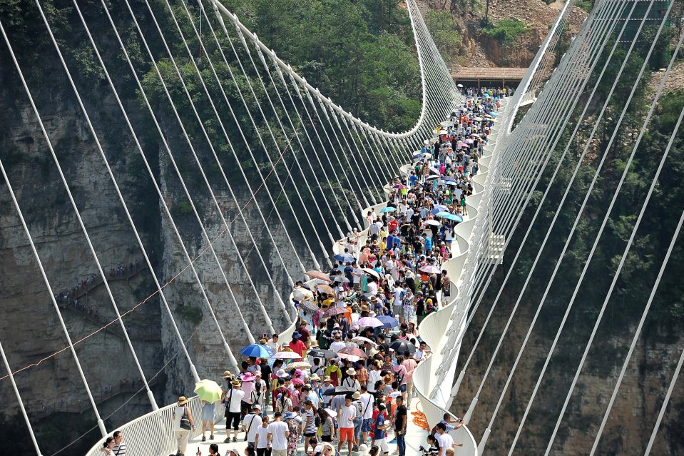  The bridge officially opened to visitors on Saturday