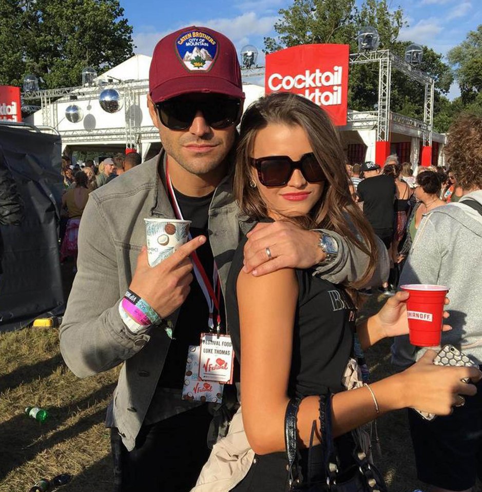  Mark, pictured at the festival with his sister, was allgedly not initially involved in the brawl