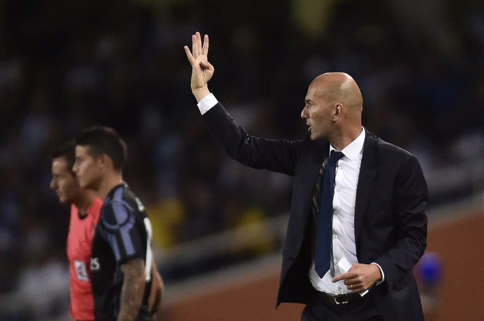  The midfielder is not in real manager Zinedine Zidane plans