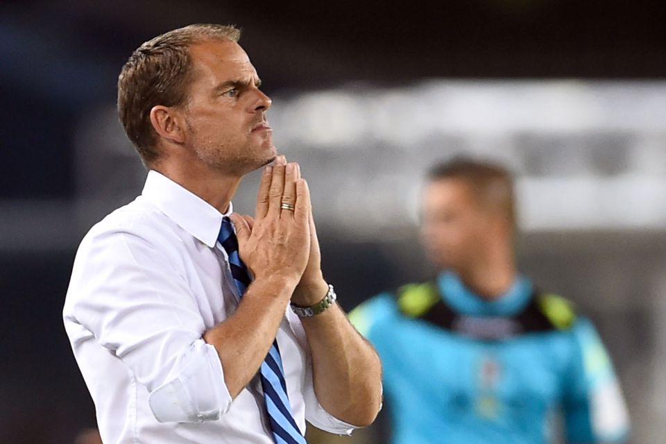  Frank De Boer got off to losing start as Inter Milan manager in Serie A