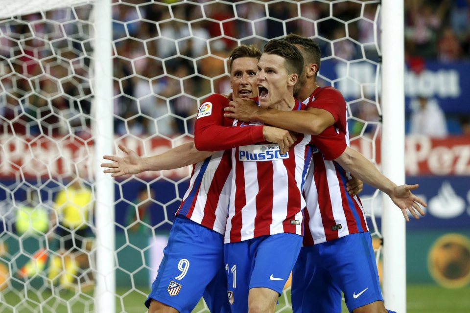 Kevin Gameiro scored on his debut late on for Ateltico Madrid