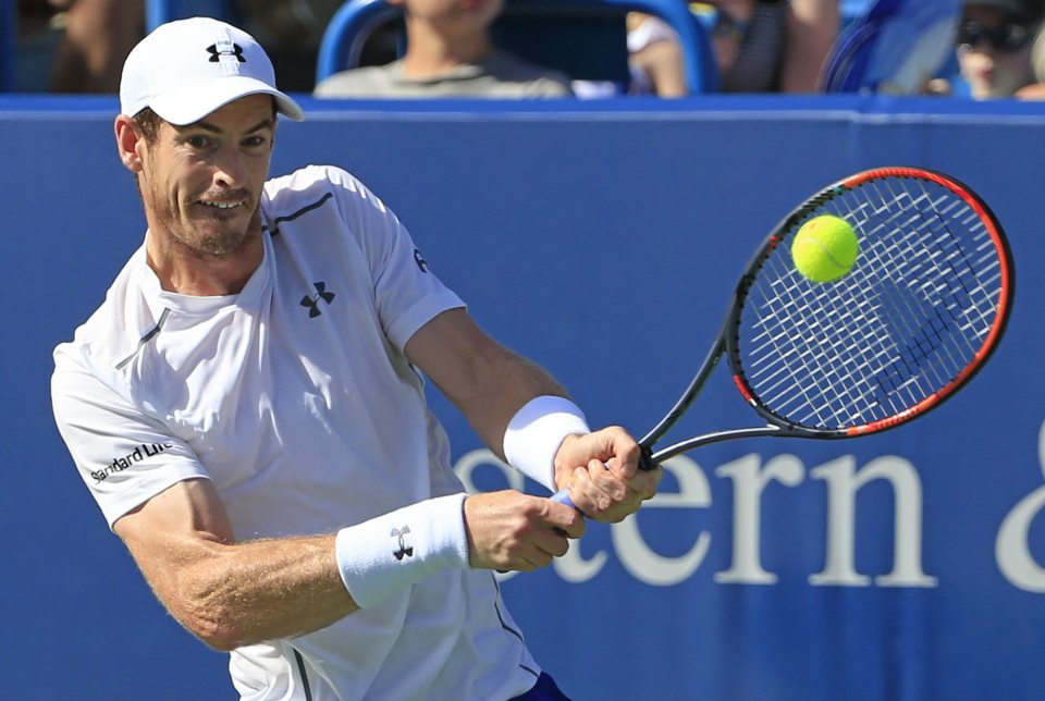  Andy Murray was in action at the Cincinnati Masters after winning Olympic gold in Rio