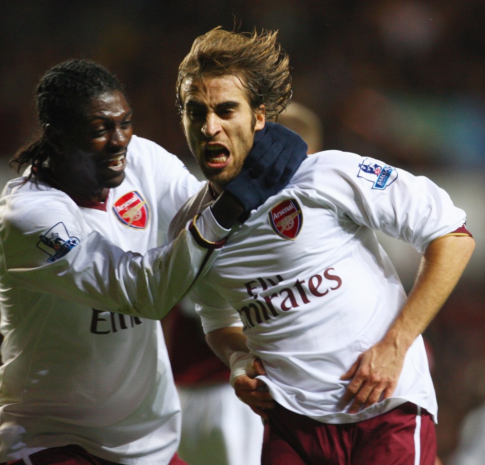  The pair played together at Arsenal from 2006 to 2008