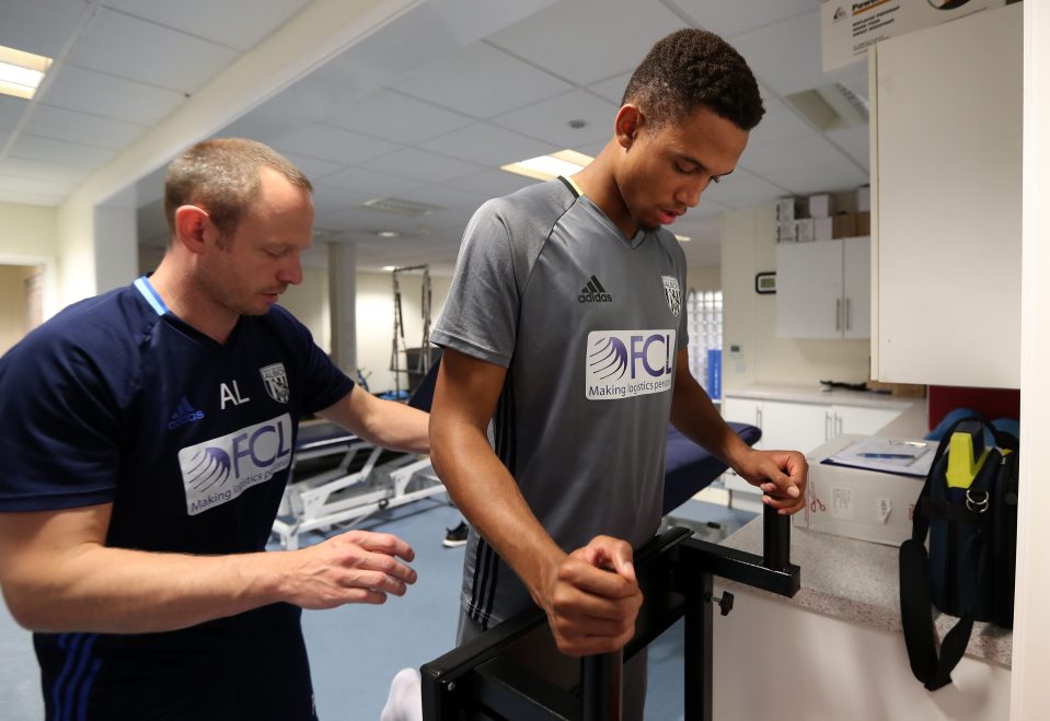  Brendan Galloway, pictured having his medical with West Brom today