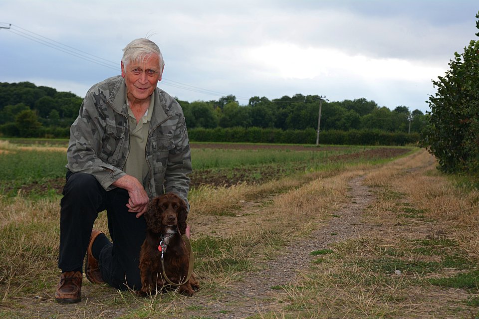  Rob Terry from Silsoe, claims he saw the panther like beast as he was walking his pet cocker spaniel Issy through some fields near the village