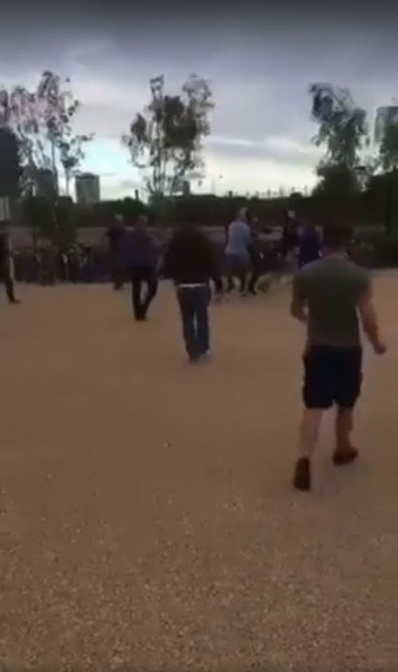  West Ham and Bournemouth fans clash after their Premier League game