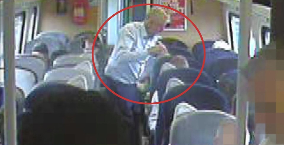  The Labour leader posted a picture of himself sitting on the floor of the train, but CCTV showed he then found a seat