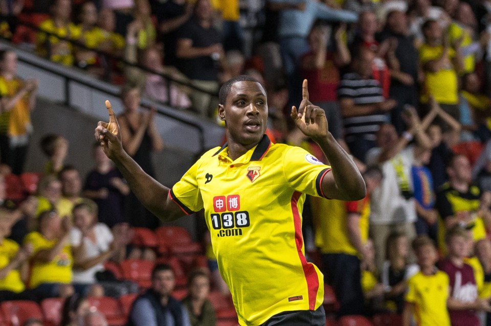  Odion Ighalo scores for Watford but it wasn't enough