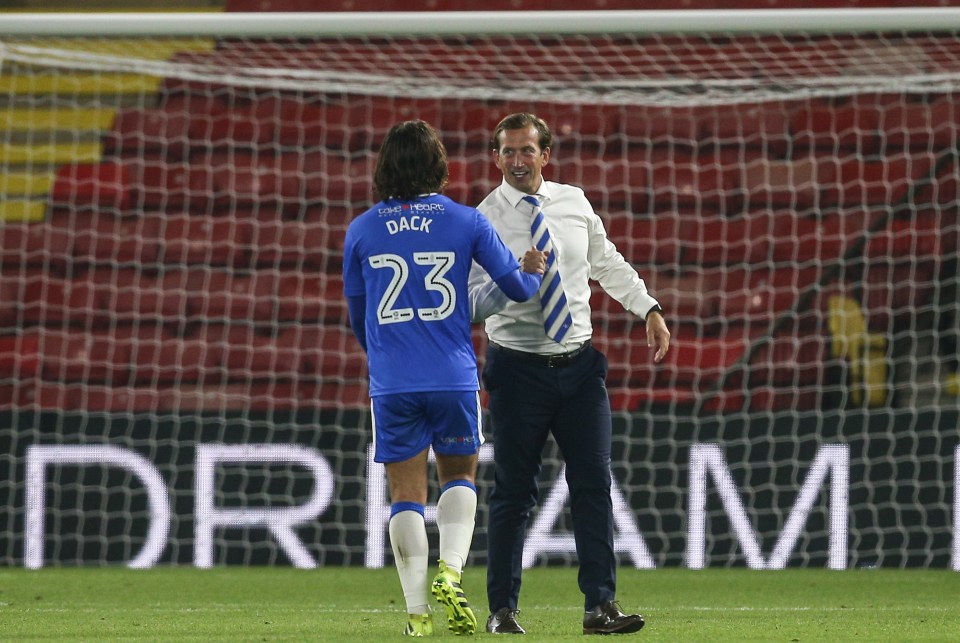  Dack celebrates putting the team from Kent in to the third round of the cup