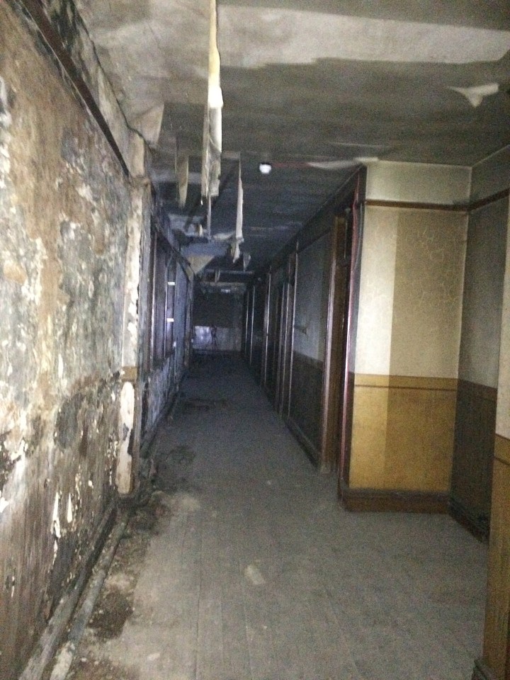  The corridor where the mysterious paranormal experience takes place