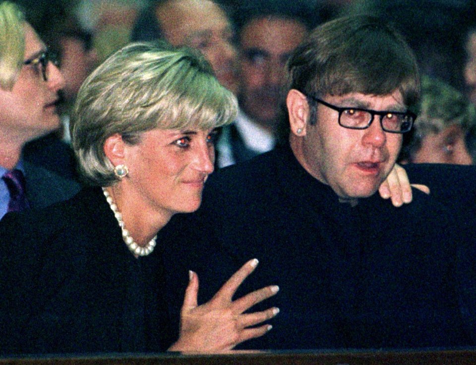 Princess Diana and Elton John