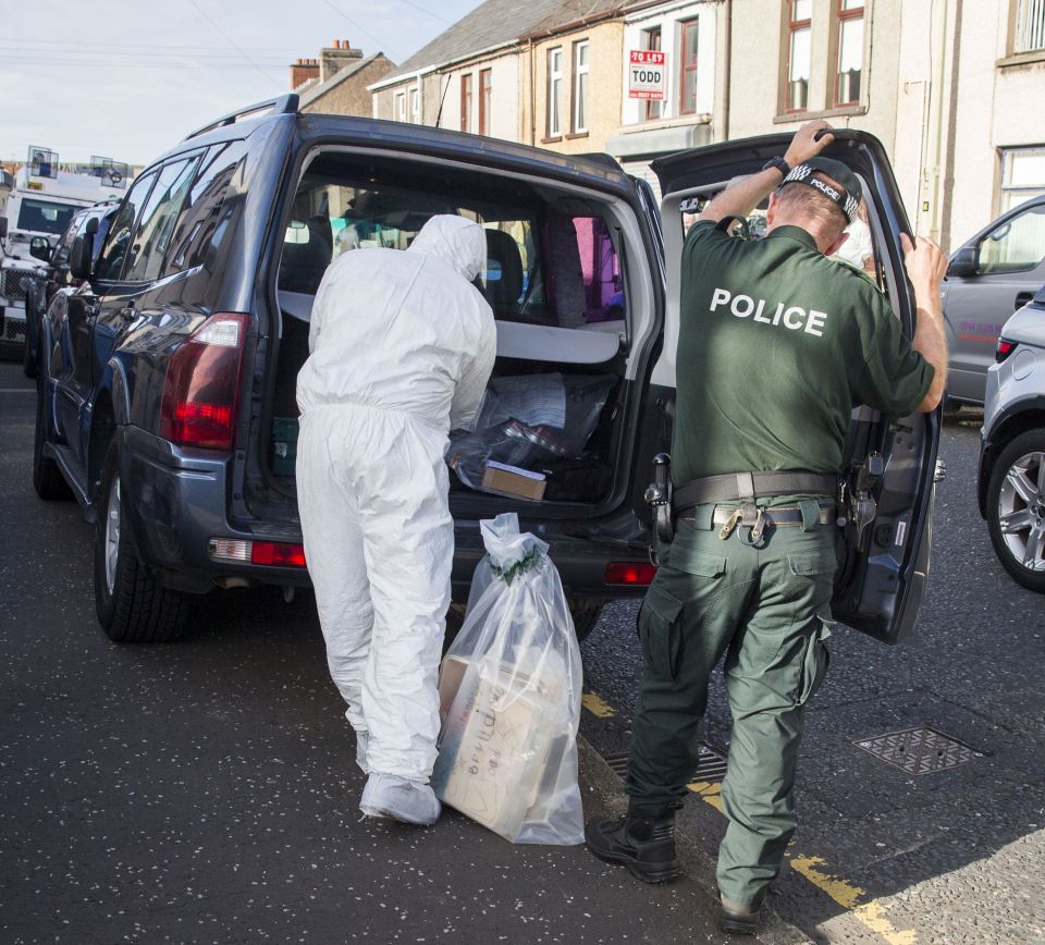  His arrest follows the discovery this year of two major arms dumps in rural spots close to the Marine’s home town of Larne, Co Antrim