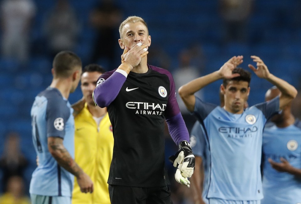  Hart appeared to be waving and blowing kisses to City fans for the final time