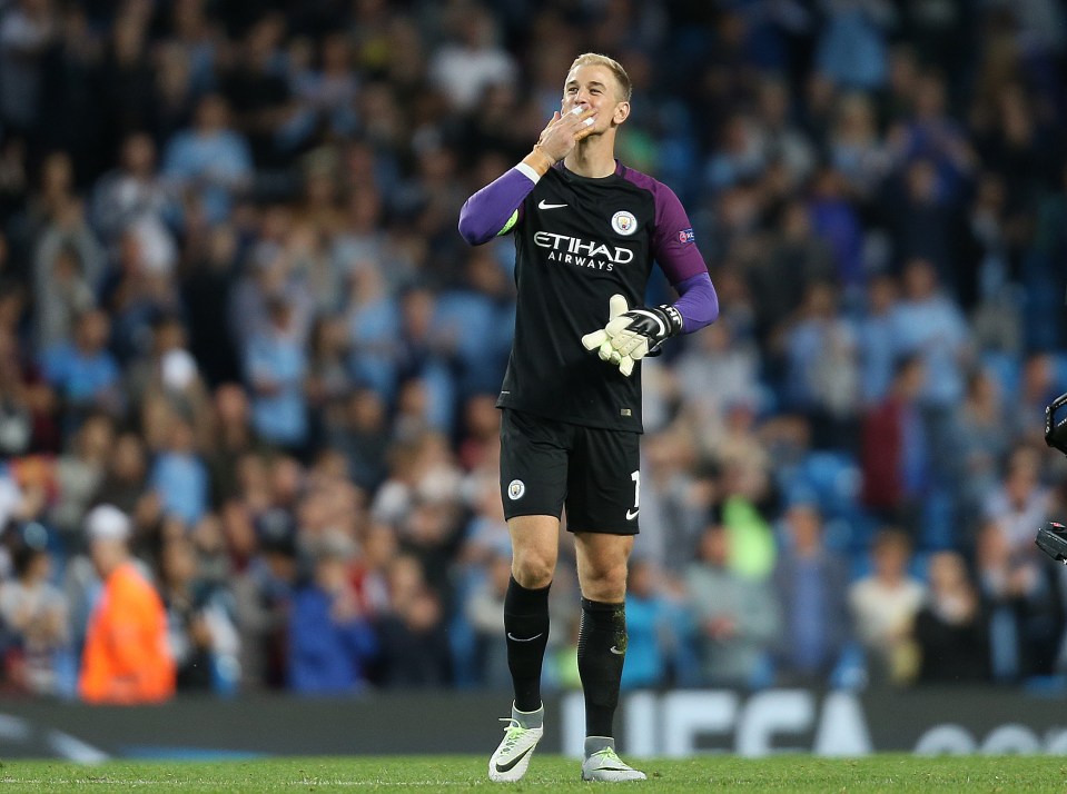  Joe Hart has been relegated to third-choice keeper at Manchester City