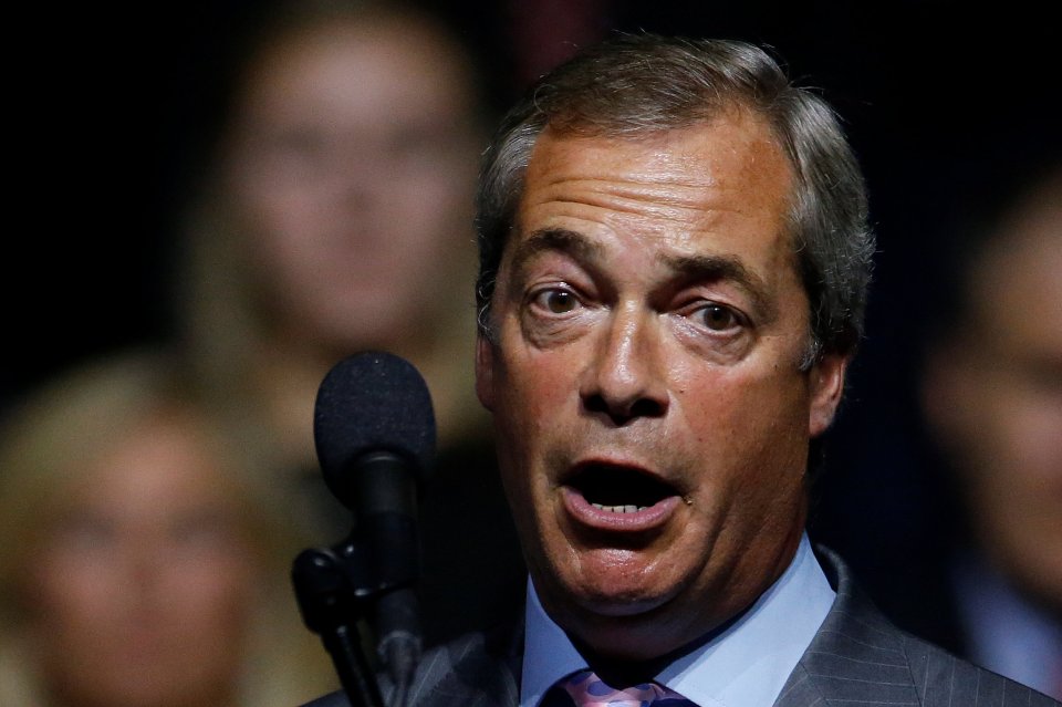  The former Ukip leader who has been enjoying something of a bromance with the Republican Presidential candidate, said he came from the UK with a message of "hope and optimism"