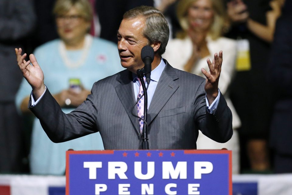  Nigel Farage as taken his Brexit message to America rousing Trump supporters at a Missisippi rally telling them to get their walking boots" on to drum up votes