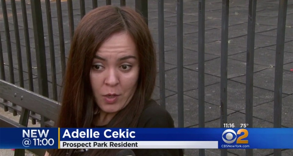  Mum Adelle Cekic said she was concerned about the nude play being held in the public park