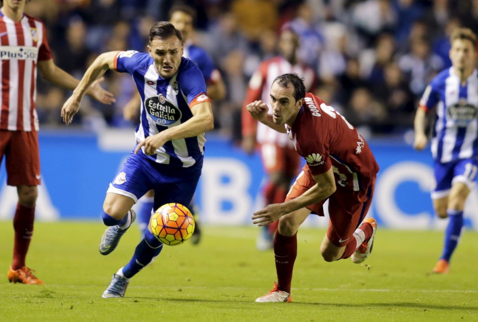  Spanish striker banged in 17 league goals for Deportivo last season