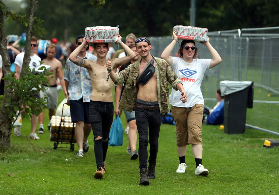  Reading officially starts tomorrow but revellers come a day early to camp