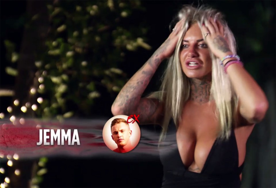  Jemma Lucy didn't react well after being able to watch ex David Hawley and newcomer Holly Rickwood get close on the Tablet of Terror