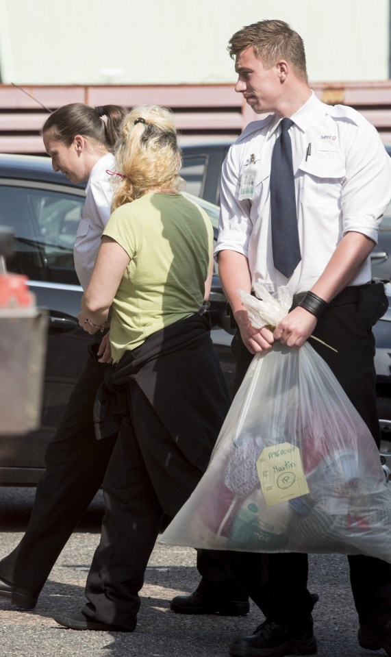 Kelly Martin arriving at Basildon Magistrates Court today 