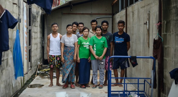  Raw deal ... workers at a Thai poultry farm which supplies UK supermarkets with chicken claim to be treated like slaves